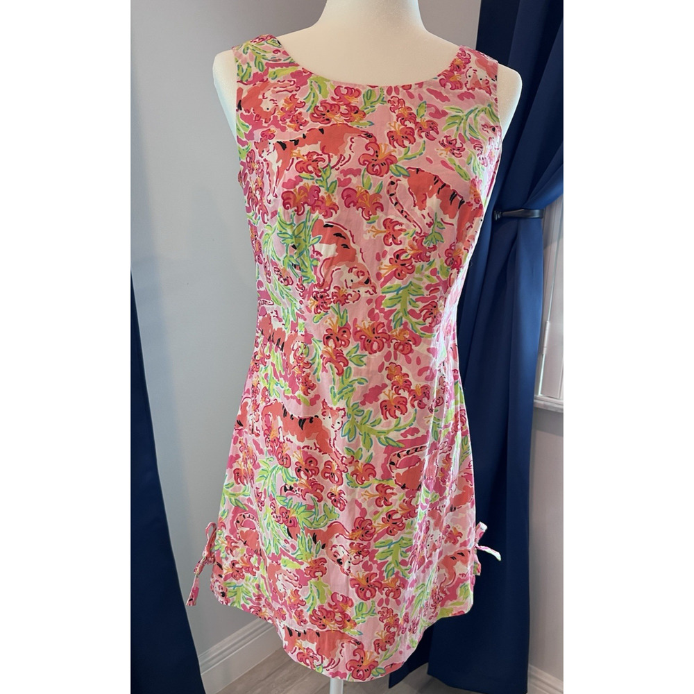 LILLY PULITZER Womens Dress SZ 6 CALL ME KITTY Quiet Luxury Preppy Old Money EUC